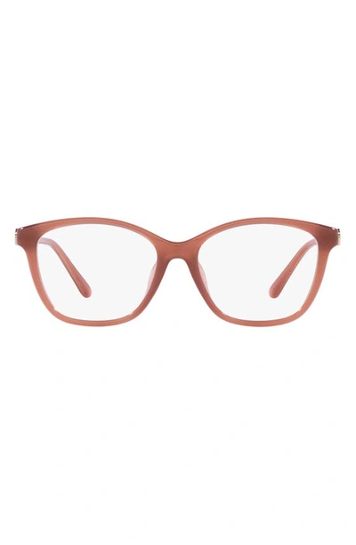 Michael Kors Boulder 55mm Square Optical Glasses In Pink