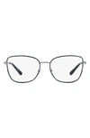 Michael Kors Empire 54mm Square Optical Glasses In Silver