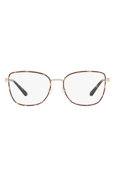 Michael Kors Empire 54mm Square Optical Glasses In Dark Tort