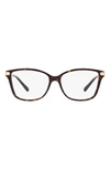 Michael Kors 55mm Round Optical Glasses In Dk Tort