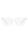Michael Kors 55mm Round Optical Glasses In Clear