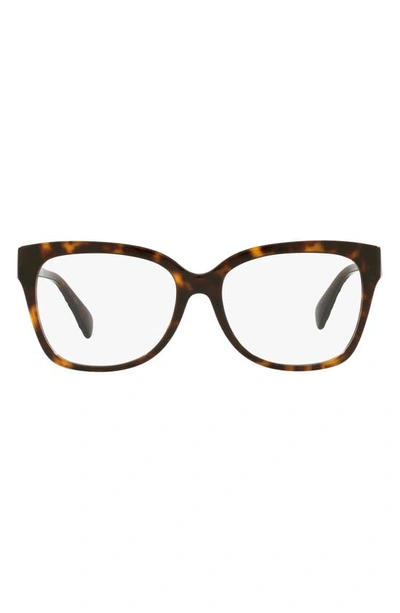 Michael Kors Palawan 54mm Square Optical Glasses In Dk Tort