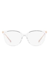 Michael Kors Westport 54mm Round Optical Glasses In Clear