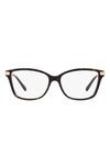 Michael Kors Georgetown 52mm Round Optical Glasses In Dk Tort