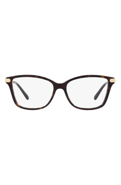 Michael Kors Georgetown 52mm Round Optical Glasses In Dk Tort