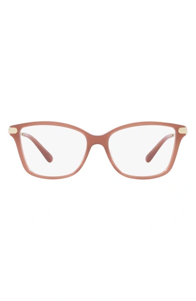 Michael Kors Georgetown 52mm Round Optical Glasses In Pink