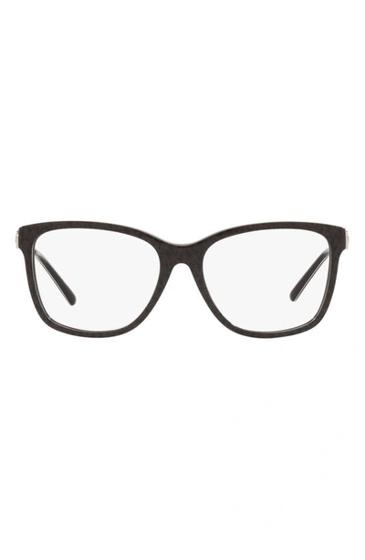 Michael Kors Sitka 53mm Square Optical Glasses In Brown