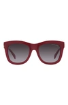Michael Kors Empire 52mm Square Sunglasses In Red