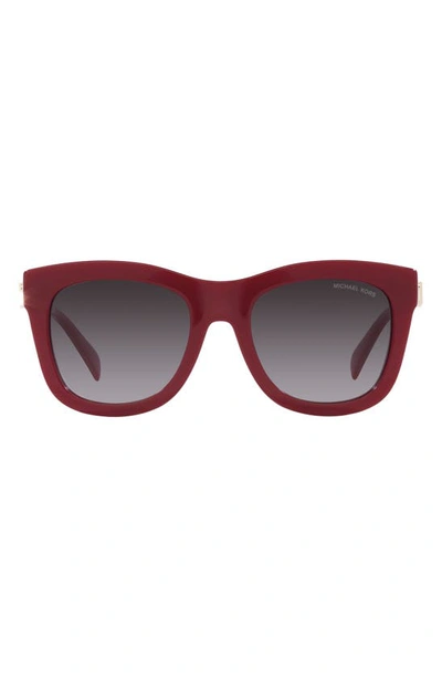 Michael Kors Empire 52mm Square Sunglasses In Red