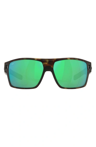 Costa Del Mar 62mm Square Sunglasses In Green