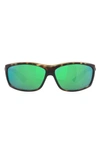 Costa Del Mar 65mm Polarized Sunglasses In Green Mirror