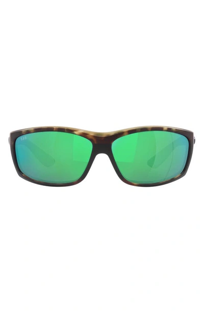 Costa Del Mar 65mm Polarized Sunglasses In Green Mirror