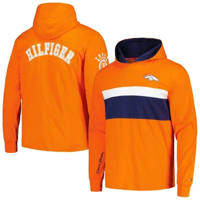 Tommy Hilfiger Orange Denver Broncos Morgan Long Sleeve Hoodie T-shirt
