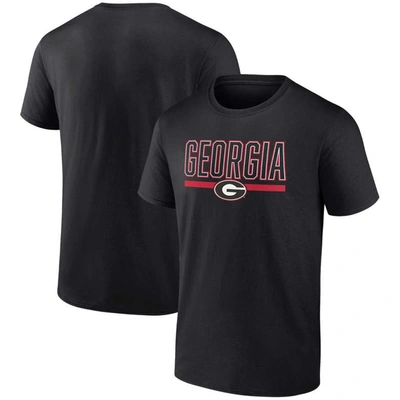 Profile Men's  Black Georgia Bulldogs Big And Tall Team T-shirt