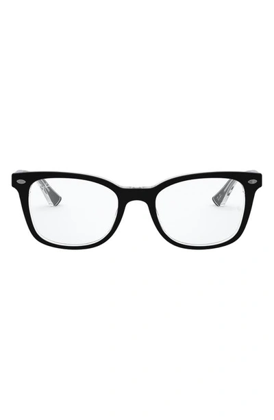 Ray Ban 53mm Optical Glasses In Black