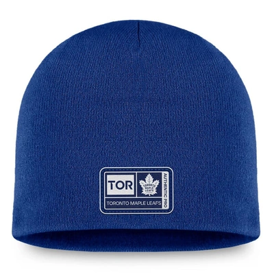 Fanatics Branded Blue Toronto Maple Leafs Authentic Pro Training Camp Knit Hat