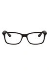 Ray Ban 54mm Optical Glasses In Matte Black