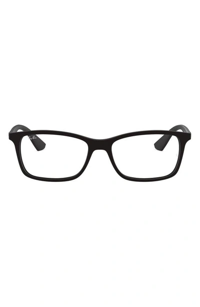 Ray Ban 56mm Optical Glasses In Matte Black