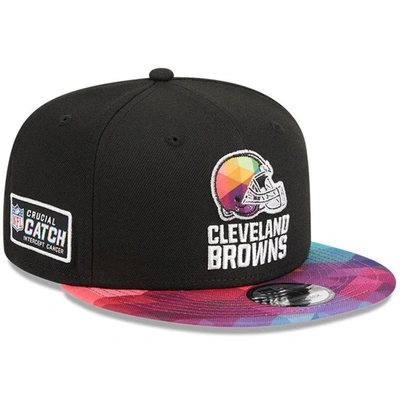 New Era Black Cleveland Browns 2023 Nfl Crucial Catch 9fifty Snapback Hat
