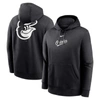 Nike Baltimore Orioles Black And White  Men's Mlb Pullover Hoodie