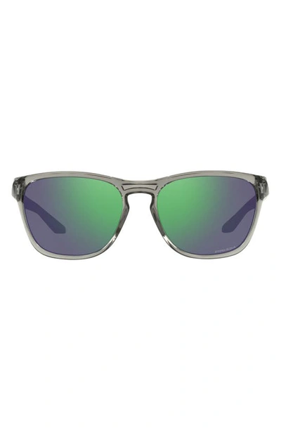 Oakley Manorburn 56mm Prizm™ Square Sunglasses In Grey Metal