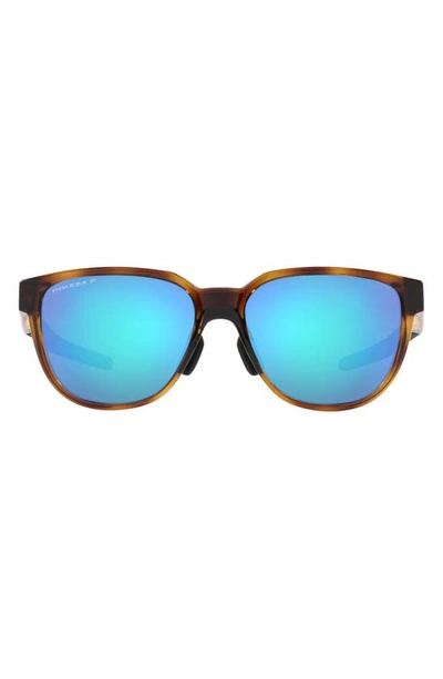Oakley Actuator 57mm Prizm™ Polarized Rectangular Sunglasses In Tortoise