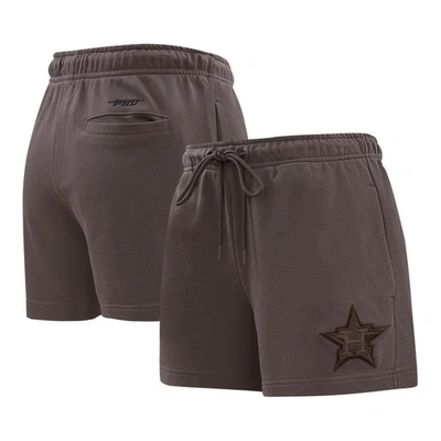 Pro Standard Brown Houston Astros Neutral Fleece Shorts