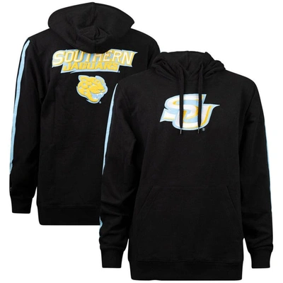 Fisll Black Southern University Jaguars Oversized Stripes Pullover Hoodie