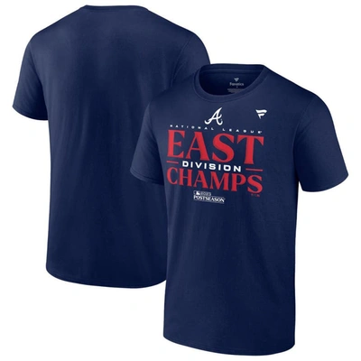 Fanatics Branded  Navy Atlanta Braves 2023 Nl East Division Champions Locker Room T-shirt