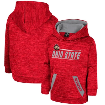Colosseum Kids' Toddler  Scarlet Ohio State Buckeyes Live Hardcore Pullover Hoodie