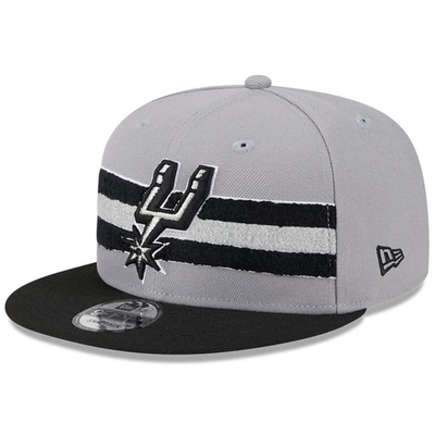 New Era Gray San Antonio Spurs Chenille Band 9fifty Snapback Hat