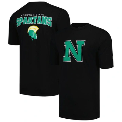 Fisll Black Norfolk State Spartans Applique T-shirt