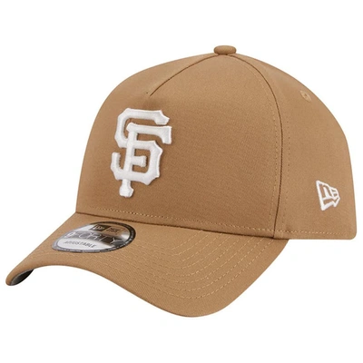 New Era Khaki San Francisco Giants A-frame 9forty Adjustable Hat