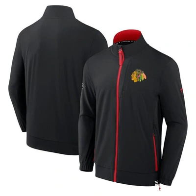 Fanatics Branded  Black Chicago Blackhawks Authentic Pro Rink Full-zip Jacket