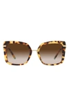 Tiffany & Co 54mm Square Sunglasses In Mustard