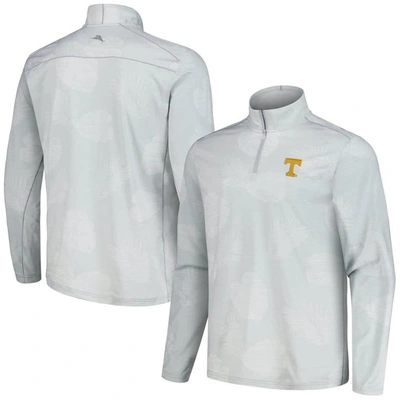 Tommy Bahama Gray Tennessee Volunteers Delray Frond Islandzone Half-zip Jacket