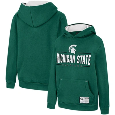 Colosseum Kids' Youth  Green Michigan State Spartans Lead Guitarists Pullover Hoodie