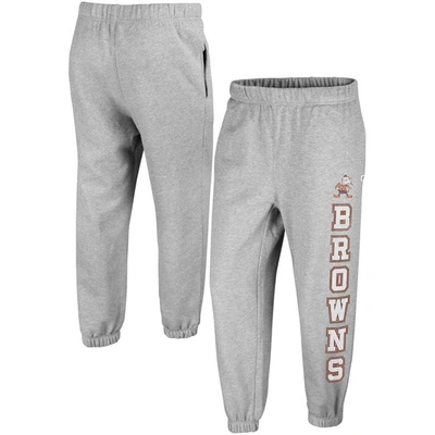 47 ' Heather Gray Cleveland Browns Double Pro Harper Jogger Sweatpants