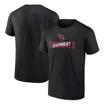 Fanatics Branded Black Arizona Cardinals Siempre T-shirt
