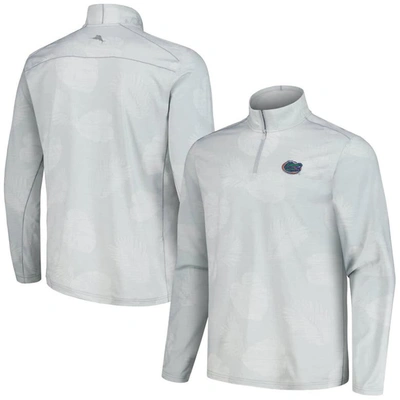 Tommy Bahama Gray Florida Gators Delray Frond Islandzone Half-zip Jacket