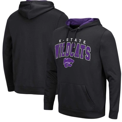 Colosseum Black Kansas State Wildcats Resistance Pullover Hoodie