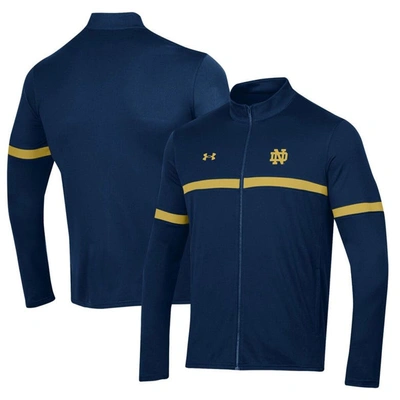 Under Armour Navy Notre Dame Fighting Irish 2023 Assist Warm Up Full-zip Jacket