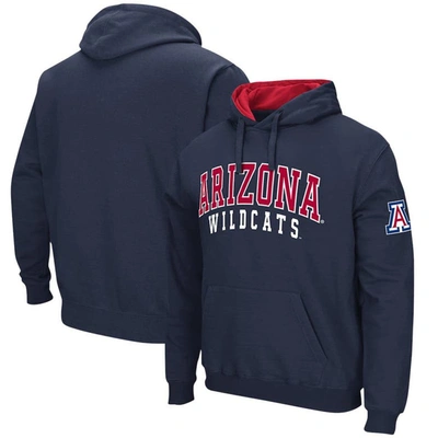Colosseum Navy Arizona Wildcats Double Arch Pullover Hoodie