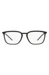 Dolce & Gabbana 54mm Square Optical Glasses In Trnprt Grn