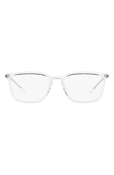 Dolce & Gabbana 54mm Square Optical Glasses In Crystal