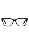 Dolce & Gabbana 54mm Rectangular Optical Glasses In Black
