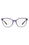 Dolce & Gabbana 52mm Butterfly Optical Glasses In Purple