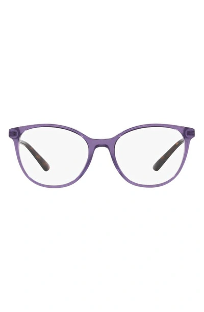 Dolce & Gabbana 52mm Butterfly Optical Glasses In Purple