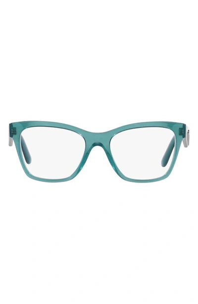 Dolce & Gabbana 53mm Square Optical Glasses In Azure