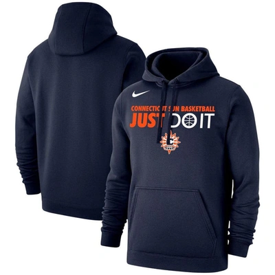Nike Unisex  Navy Connecticut Sun Just Do It Club Pullover Hoodie